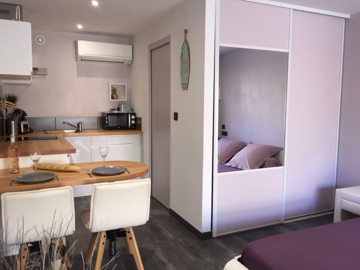 Plage A 400 M Studio Tout Confort Terrasse Clim Parking Hyeres Ngoại thất bức ảnh